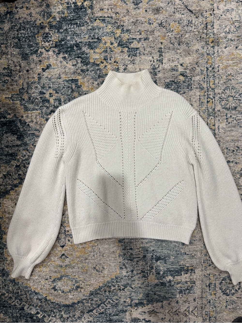 French Connection Cream Turtleneck Sweater